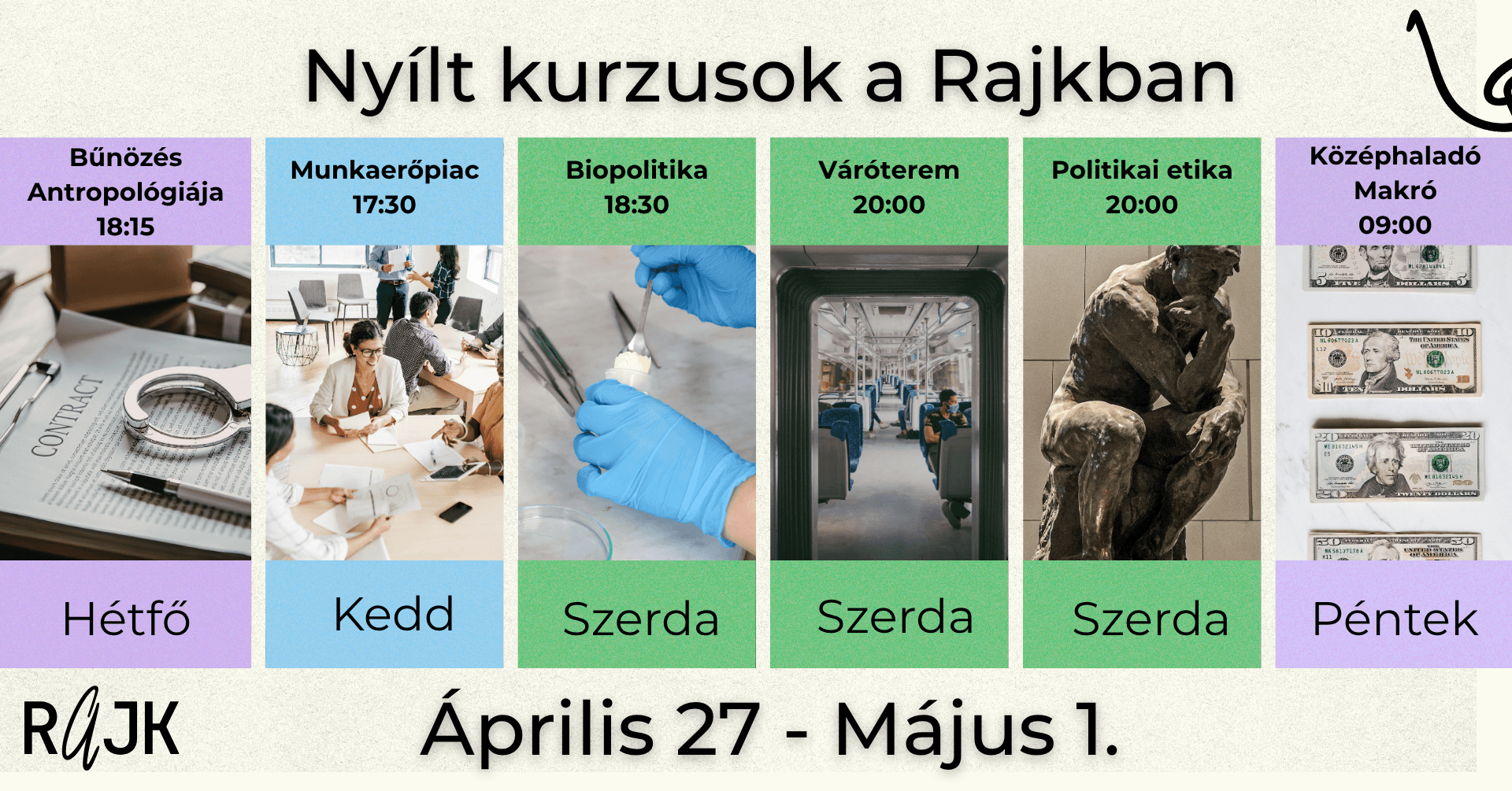 Áprilisi Nyílt Kurzusok a Rajkban - Második Felvonás